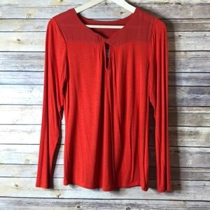 Jennifer Lopez Burnt Orange Longsleeve M